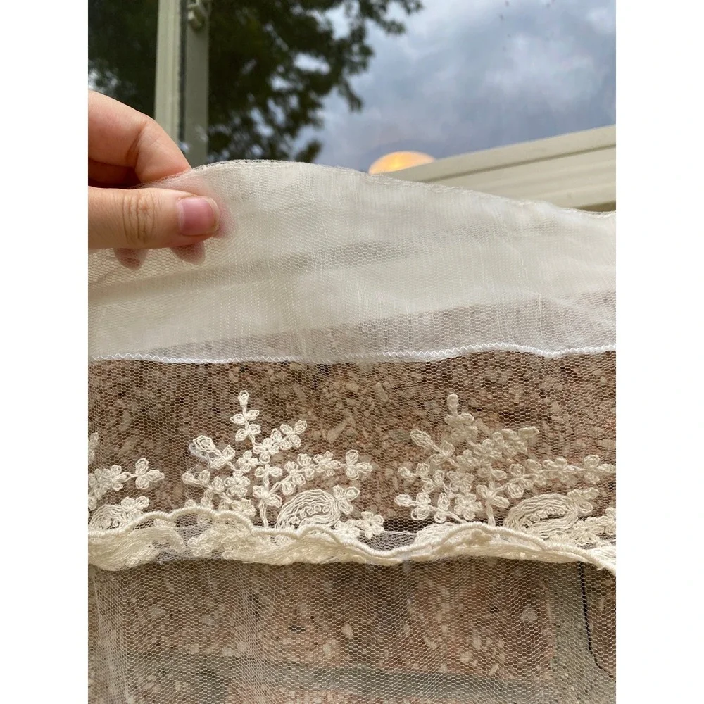Vintage sheer ivory